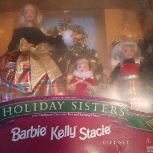 Holiday sisters barbie doll
